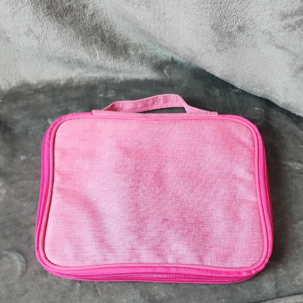 Electronics Organizer, Storage Bags, 4 Sections,  Pink. New